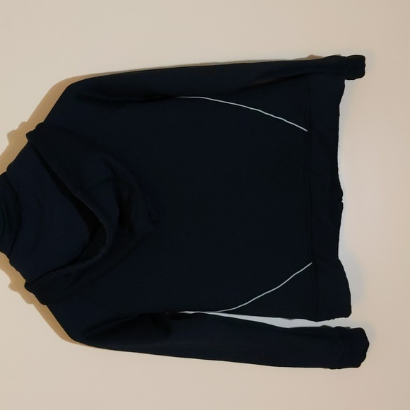 Athletic Works| Black Zippered Athletic Cardigan Two Fake Front Pockets - Picture 3 of 13